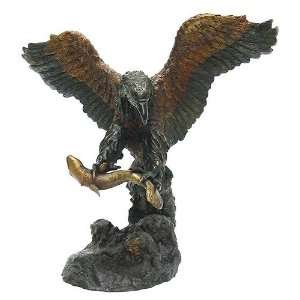  EAGLE WITH FISH BRONZE