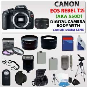  Canon EOS Rebel T2i (550d) SLR Digital Camera   W/ Canon 