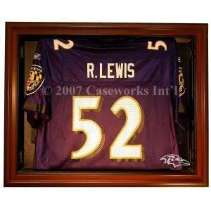   Ravens Removable Face Jersey Display Case   Brown