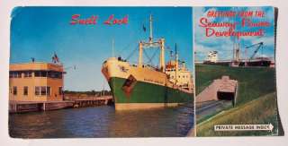 1960s? XL Ship Freighter Snell Lock Seaway Massena NY  