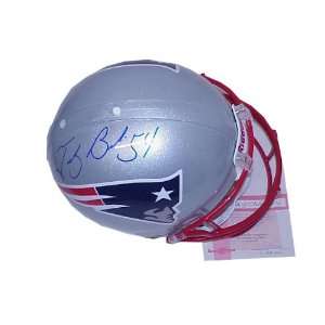  Autographed Tedy Bruschi Authentic Proline Helmet 