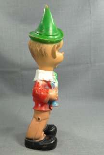   CHARACTER PINOCCHIO BOY SCOUT TRUMPETER RUBBER DOLL TOY FIGURE  
