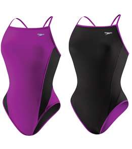   Reversible Mesh Extreme Back Swim suit Purple black 14 40 competition
