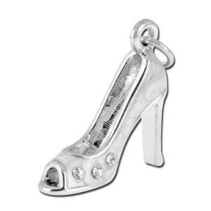  16mm Mother of Pearl High Heel Enamel Charm Arts, Crafts 