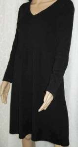 DKNY DONNA KARAN 100% Merino Wool (SZ Small) Black Long Sleeve Sweater 