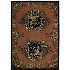  Buck Wear Buck Wild Rugs   Terracotta