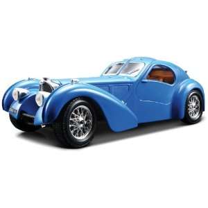  Bugatti Atlantic Black 1:24 Diecast Model Car: Toys 