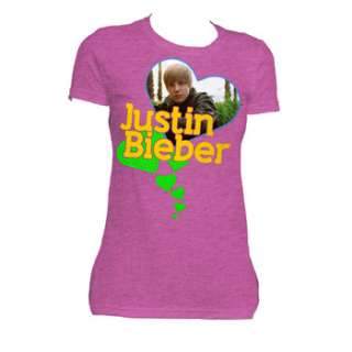 Licensed Justin Bieber Photo Heart Youth Shirt S XL  