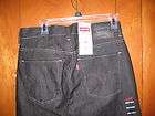 Levis 511 Rigid Black Wash Rinse Jeans Skinny Slim Fit 32 x 32 NEW 