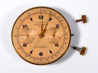 Vintage Carol Chronograph Antimagnetic Manuel Winding Movement Watch 