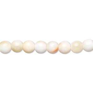  #949 Bead, calcite (coated), 6mm round, Mohs hardness 3 