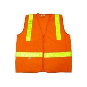  Orange Mesh Surveyors Vests Class 2 with Lime Stripes 