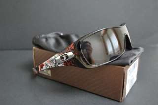 NEW OAKLEY Devils Brigade Antix Sunglasses Polished Black w Grey lens 