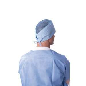  Medline NON28626 Cap, Surgeon, Multi Layer, Tie Back, Blue 