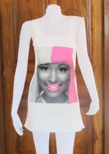 Nicki Minaj Super Bass Dance Party Art WOMEN T SHIRT DRESS Tank TOP 
