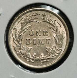 1897 USA 10 Cents Dime AU 50  