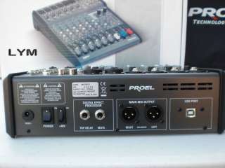 PROEL M8 KARAOKE DJ USB MIXER VOCAL EFFECT 4/ CDG CD PLAYER LAPTOP 
