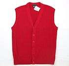 New SUITERS Silk/Cotton Red Sweater Vest M NWT $115