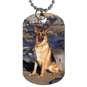  German shepherd dog Dog Tag with 30 chain necklace Great 