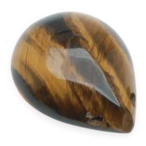   Teardrop Cabochon Pendant Beads 26 X 20MM (4 Beads) Brown and Black
