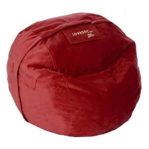  LoveSac Red Velvish KidSac Cover