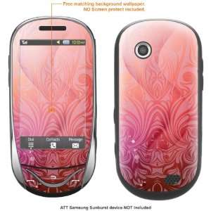   Sticker for AT&T Samsung Sunburst case cover sunburst 102: Electronics