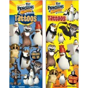    Penguins of Madagascar Temporary Vending Tattoos Toys & Games