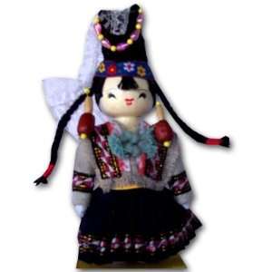   Inch Wood Doll with various minority costumes