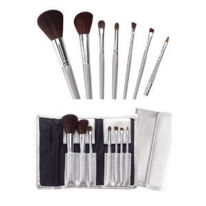 Cala Lily Makeup 7pc Cosmetic Brush Set Black Pouch 70815+ Aviva Nail 