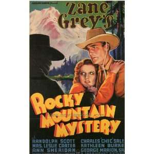  Rocky Mountain Mystery   Movie Poster   27 x 40