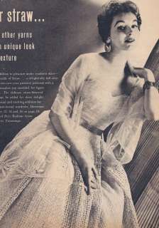 Vintage Crochet PATTERN Lace Formal Evening Dress Stole  
