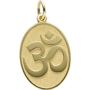   Rembrandt Charms Yoga Symbol Charm, 10K Yellow Gold: Jewelry