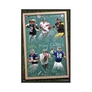  Nfl Play Callers Framed Poster: Home & Kitchen