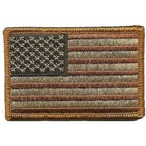  Tactical USA Flag Patch   Subdued Red White Blue 