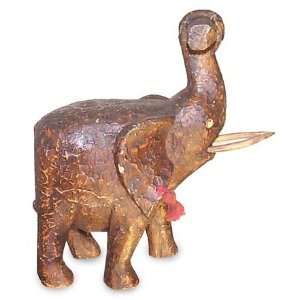  Wood statuette, Elephant Pride