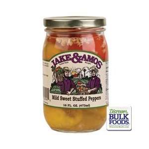 Jake & Amos Mild Sweet Stuffed Peppers: Grocery & Gourmet Food