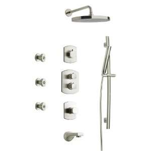  LaToscana SHOWER8NOPW Novello Shower System 8   Brushed 