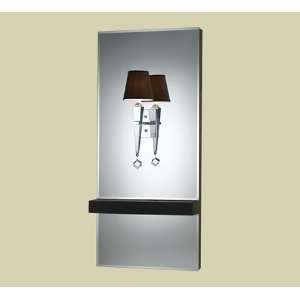  Chocolate Shade Candice Olson Margo Mirrored Sconce: Home 