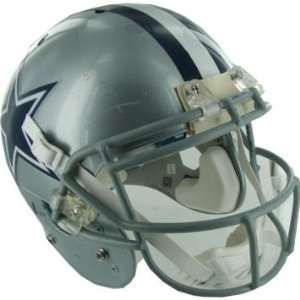  Kevin Ogletree Helmet   Cowboys 2010 Game Worn #85 Silver 