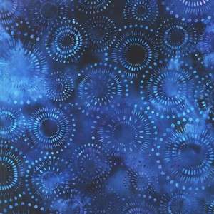 Blue Fireworks Elementals Collection: Geos 2 Kaufman Artisan Batik 