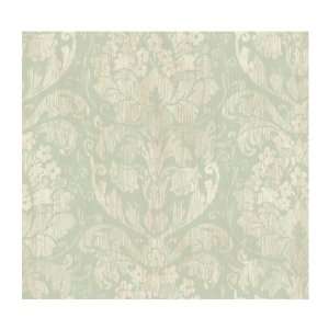   DC1326 Iridescent Stria Damask Wallpaper, Light Teal: Home Improvement