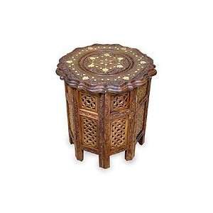  Wood accent table, Floral Star Home & Kitchen