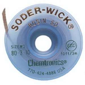  Chemtronics Soder Wick, Sz 3, Rosin SD, .080W X 10 
