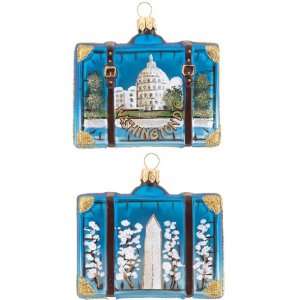  Washington Suitcase Christmas Ornament: Home & Kitchen