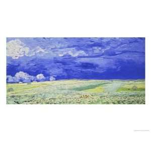  Field under a Stormy Sky Giclee Poster Print by Vincent 