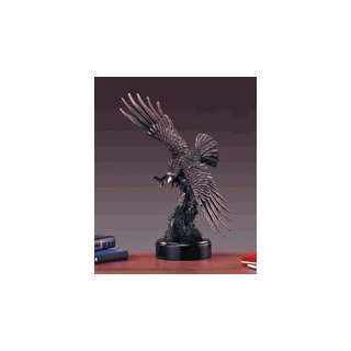  Capturing Eagle Bronze Finish Sculpture with Base, 17.5 