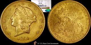 1899 $20 NGC MS60 CAC 1899 Double Eagle $20 Liberty  