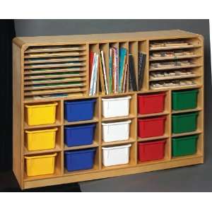  Korners For Kids Mobile 15 Tray Multi Storage Cubby   47 3 