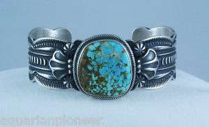 Number Eight Mine Turquoise Bracelet by Darrell Cadman  
