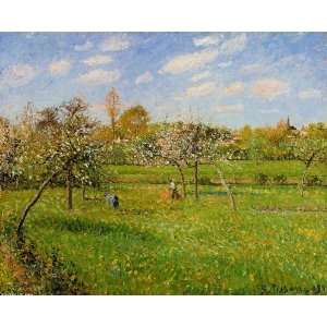   Camille Pissarro   24 x 20 inches   Morning, Spring, Grey Weather, E